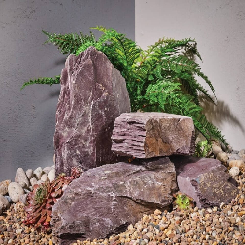 Plum Slate Rockery Stone Single 200mm-400mm EACH