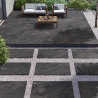 Elegance Quartz Nero Porcelain Paving Tile