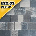 Castlepave Smooth Ash Blend 60mm 3 Size Block Paver