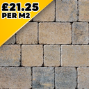 Kingspave Tumbled Cobble Walnut Block Paver