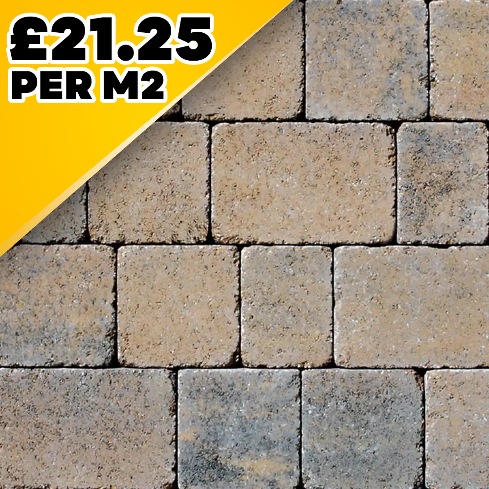 Kingspave Tumbled Cobble Walnut Block Paver
