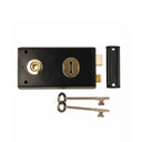 150Mm Double Handed Rim Lock Blk Fp
