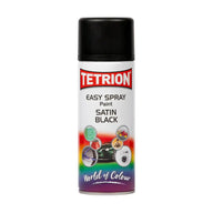 Tetrion Easy Spray Paint Satin Black 400ml