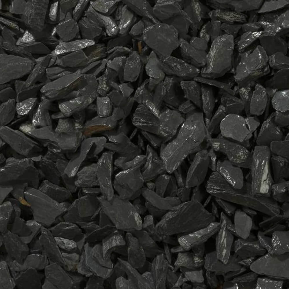 Charcoal Slate Chippings 20mm Maxi Bag 25kg Gravel