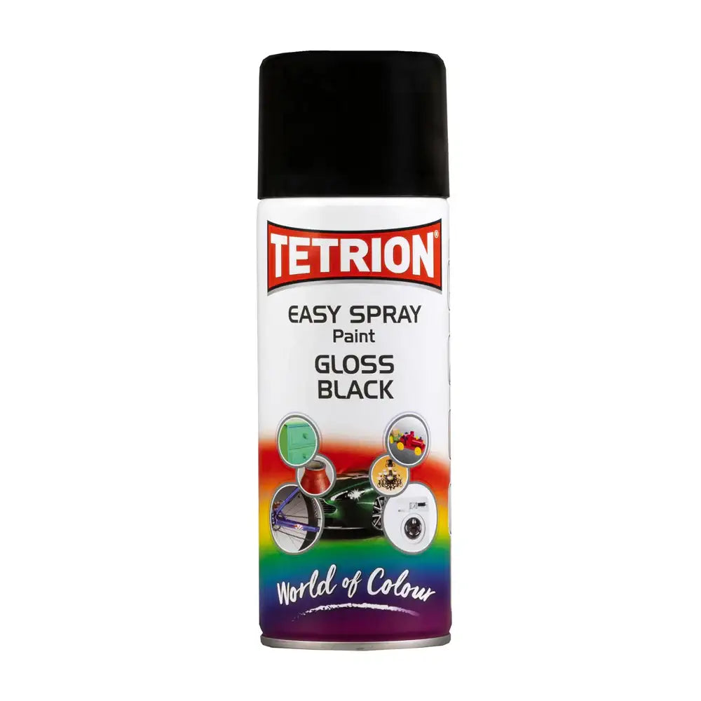Tetrion Easy Spray Paint Gloss Black 400ml
