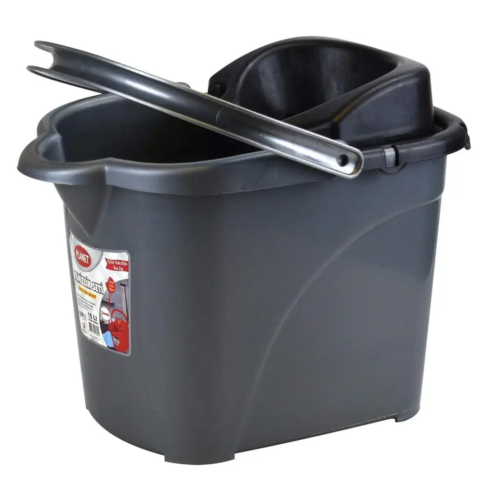 15L Rect Mop Bucket Black