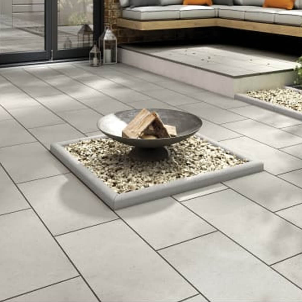 Bradstone Charcon Grey Pressed Paving Slab 600 x 300 x 50mm BSS Concrete Flag