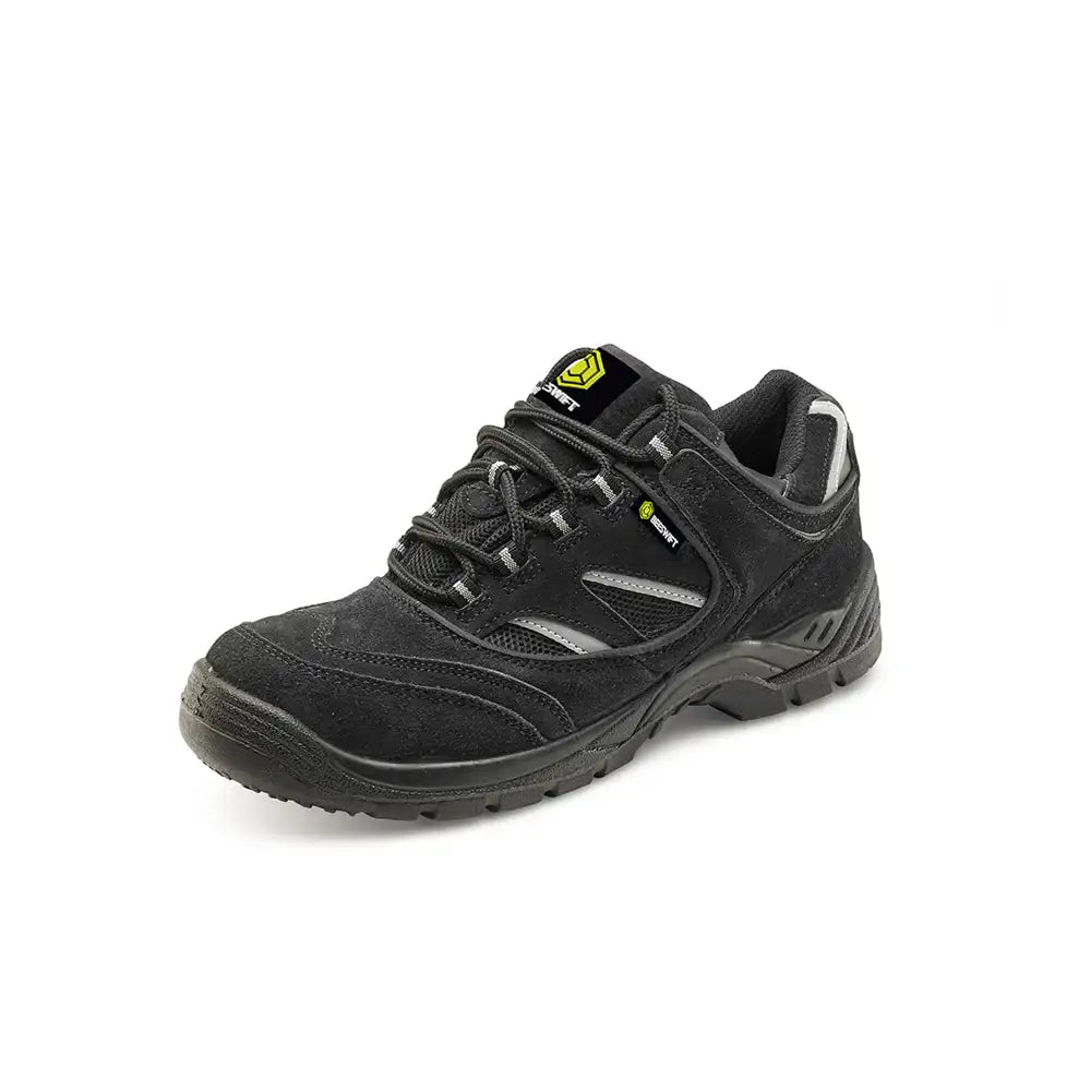 Beeswift Trainer Shoe S1P Black/Grey Size 9