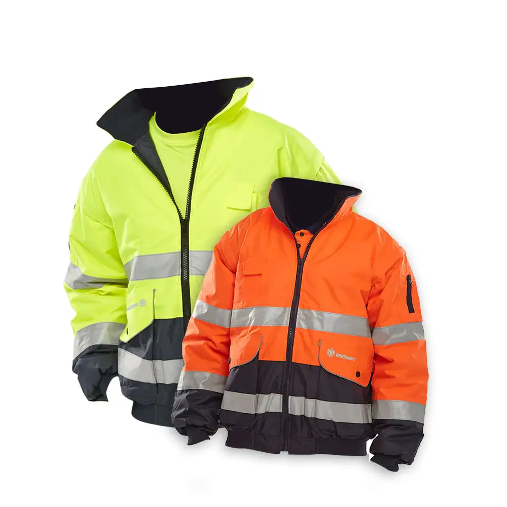 Two Tone Safety Bomber Jacket XXL