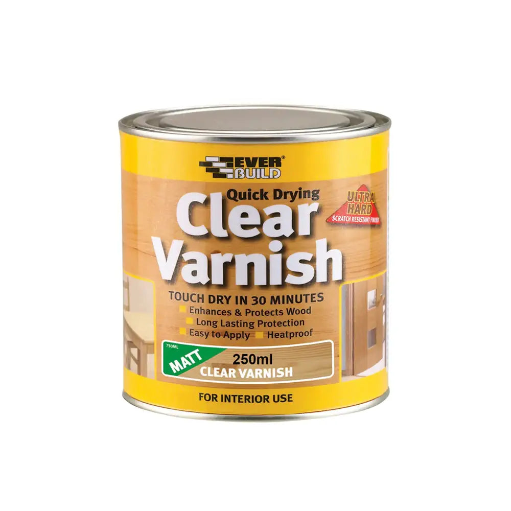 Everbuild Clear Matt Varnish 250ml