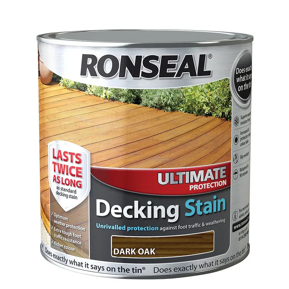 Ronseal Decking Stain Dark Oak 2.5L