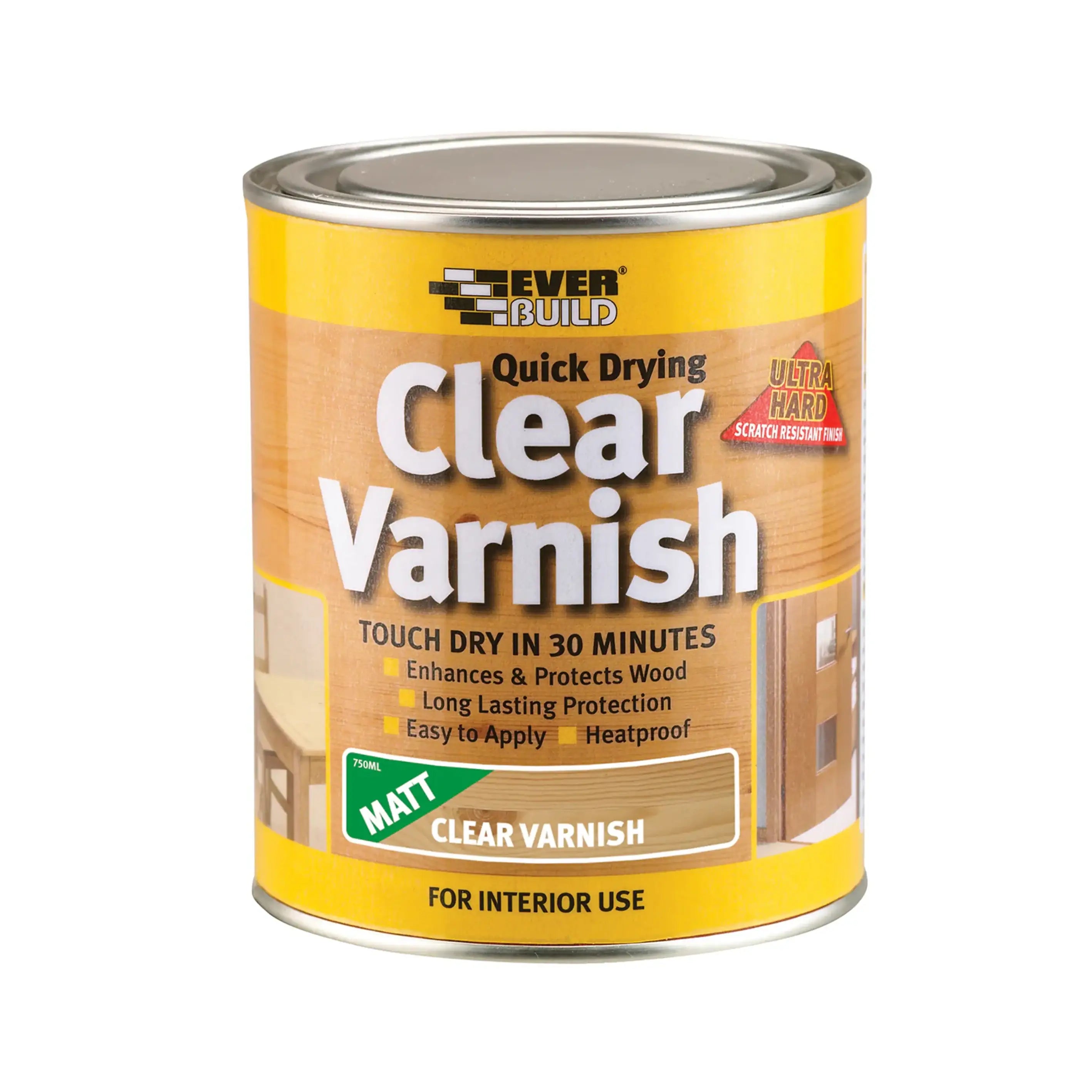 Everbuild Clear Matt Varnish 250ml