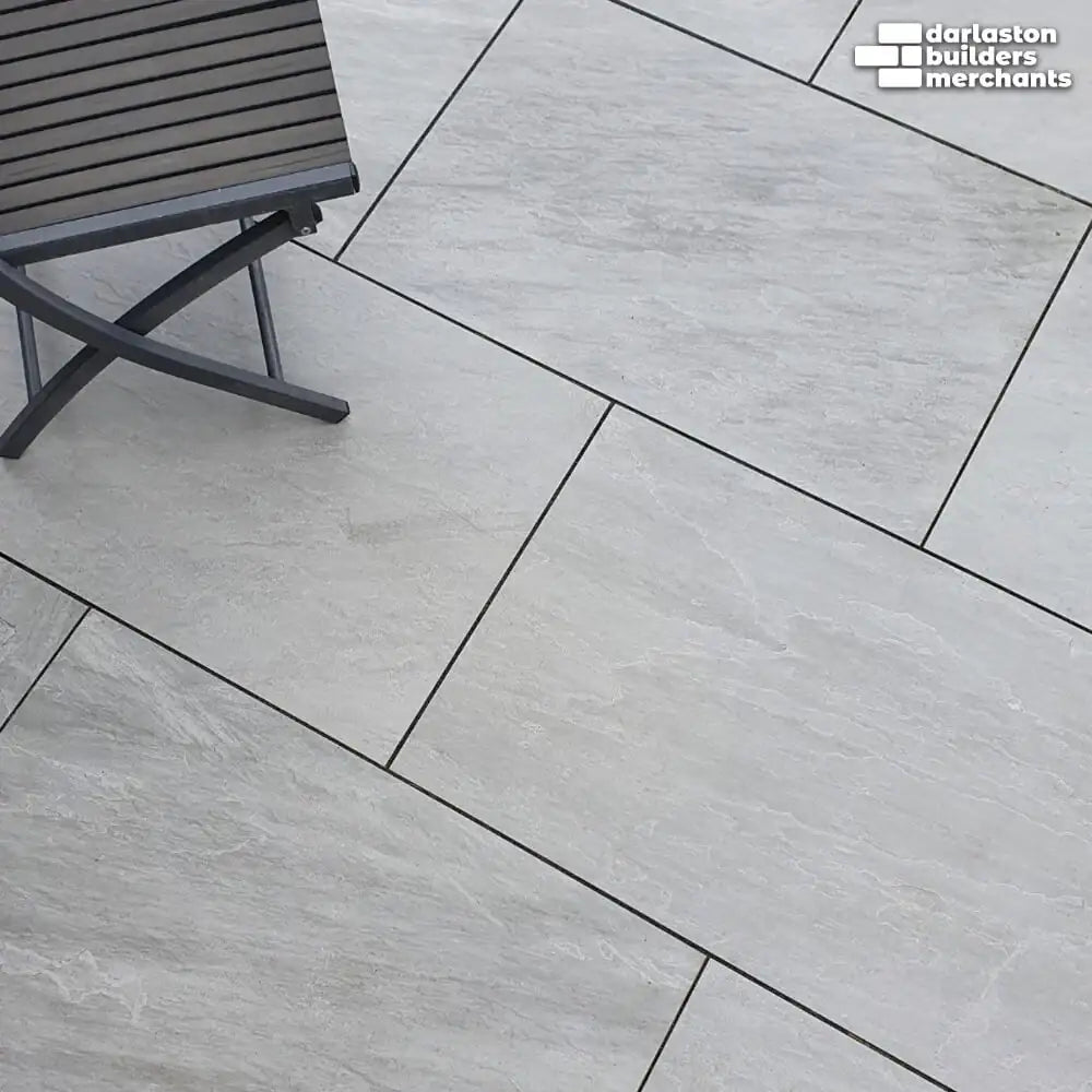 Kandla Grey 20mm Outdoor Porcelain Paving Tile | 900 x 600mm