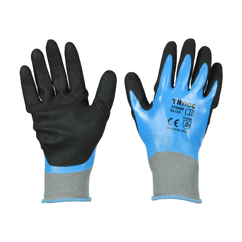 Timco Waterproof Grip Gloves - Size 8 (M)