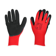 Toughlight Grip Gloves - Sandy Latex Coated Polyester - Size 9 (L)