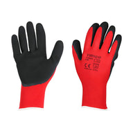 Toughlight Grip Gloves - Sandy Latex Coated Polyester - Size 9 (L)