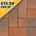 Barleystone Larchfield Trade Brindle 50mm Block Paver