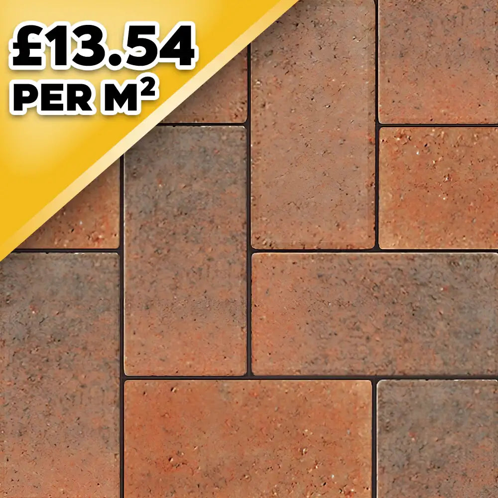 Barleystone Larchfield Trade Brindle 50mm Block Paver