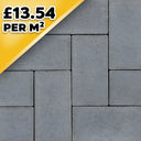 Barleystone Larchfield Trade Charcoal 50mm Block Paver