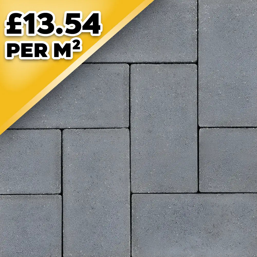 Barleystone Larchfield Trade Charcoal 50mm Block Paver