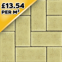Barleystone Larchfield Trade Yellow 50mm Block Paver