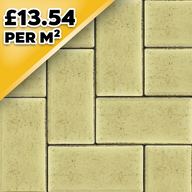 Barleystone Larchfield Trade Yellow 50mm Block Paver