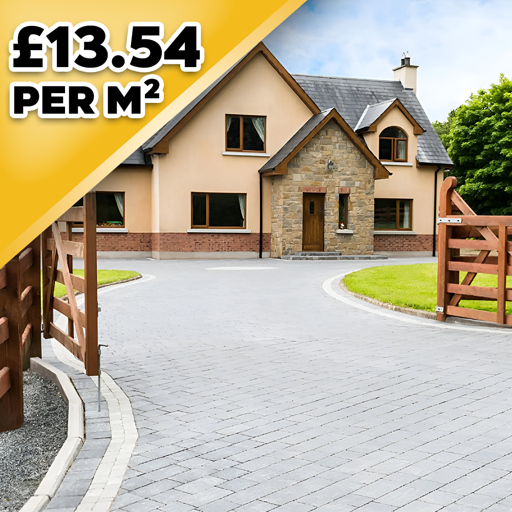 Barleystone Larchfield Trade Light Grey 50mm Block Paver