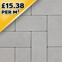 Barleystone Larchfield Trade Light Grey 60mm Block Paver