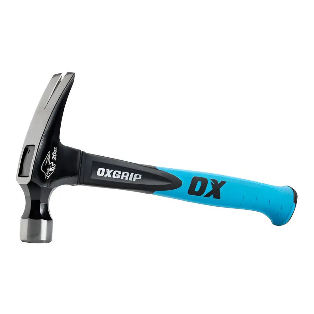 Ox Trade Fibreglass Handle Curved Claw Hammer - 20 Oz