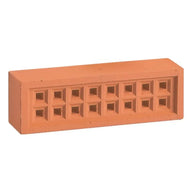 Red Square Hole Clay Air Brick 215mm x 65mm (W T Knowles)
