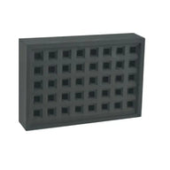 Black Square Holed Clay Air Brick 215 x 140mm