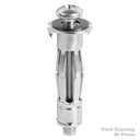 Timco M5 X 52Mm (60Mm Screw) Cavity Anchor - Bzp (60)