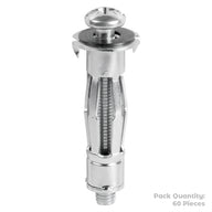 Timco M5 X 52Mm (60Mm Screw) Cavity Anchor - Bzp (60)