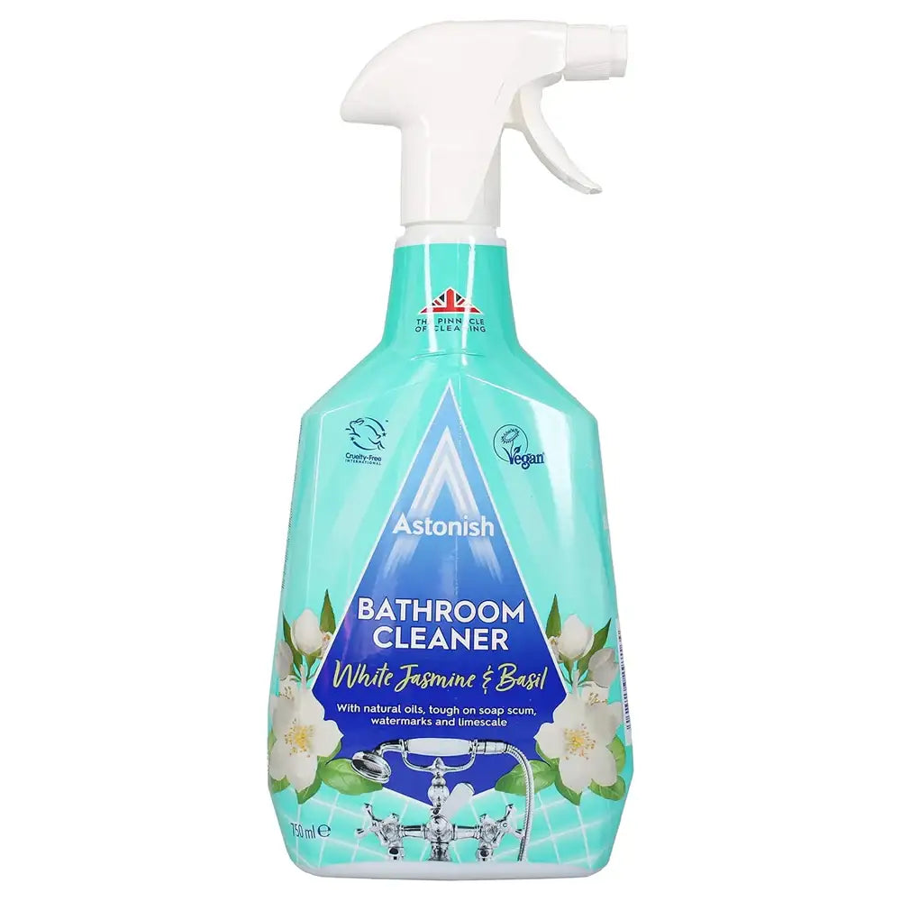 Astonish Bath Cleaner White Jasmine Basil Scent Spray