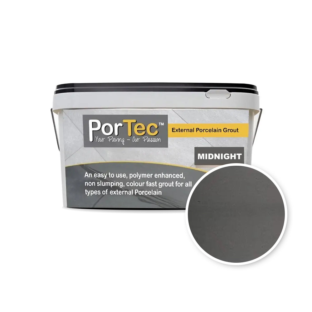 Portec 12.5kg Porcelain Grout - Midnight (No Return)