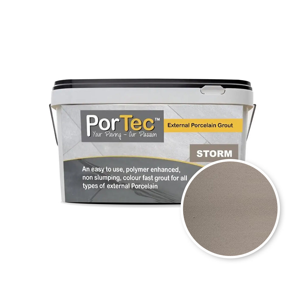 Portec 12.5kg Porcelain Grout - Storm (No Return)