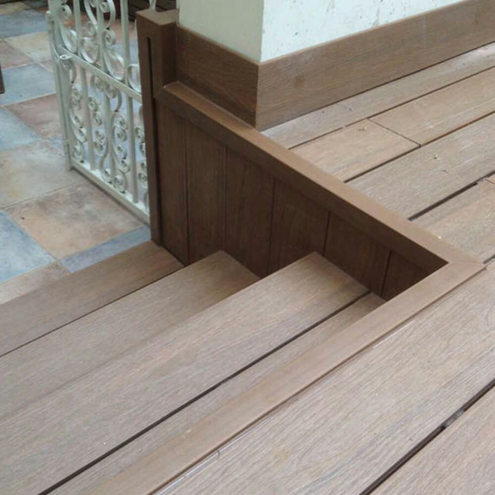 Qube Island Mist Composite Decking L Trim 3.6m