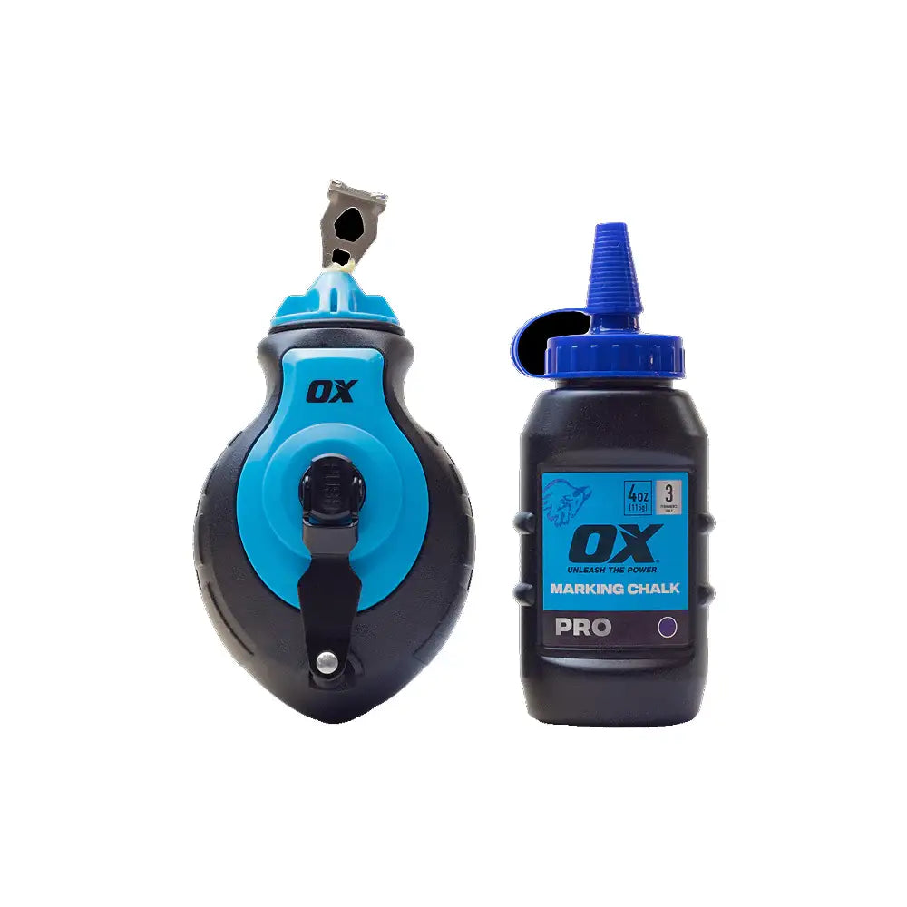 Ox Pro Aluminium Kevlar Chalk Line Reel And Refill