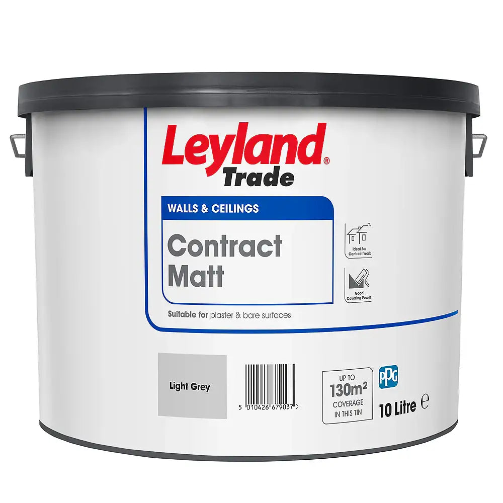 Leyland Matt Light Grey Contract 10L
