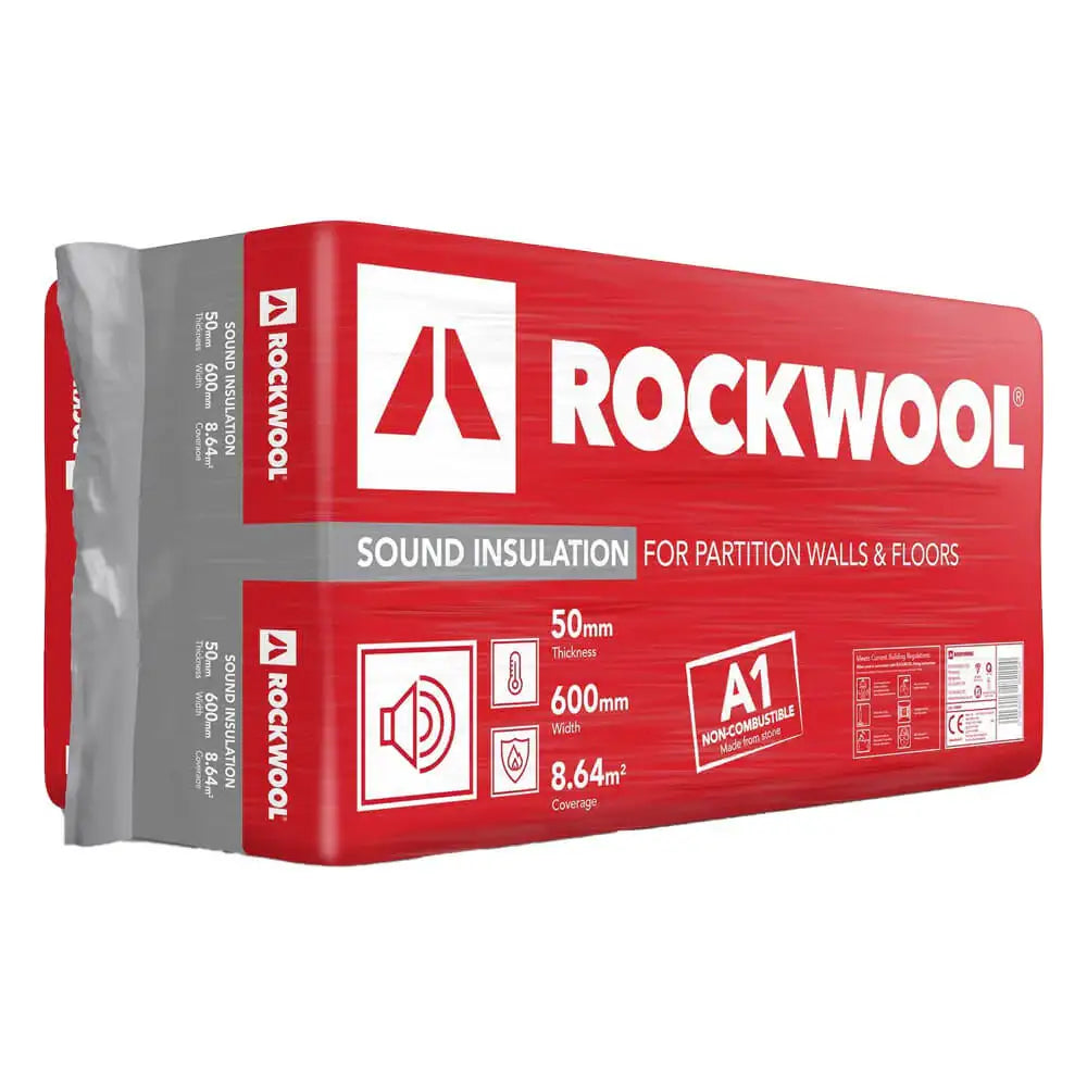 Rockwool 600 x 50mm Sound Insulation 8.64m2