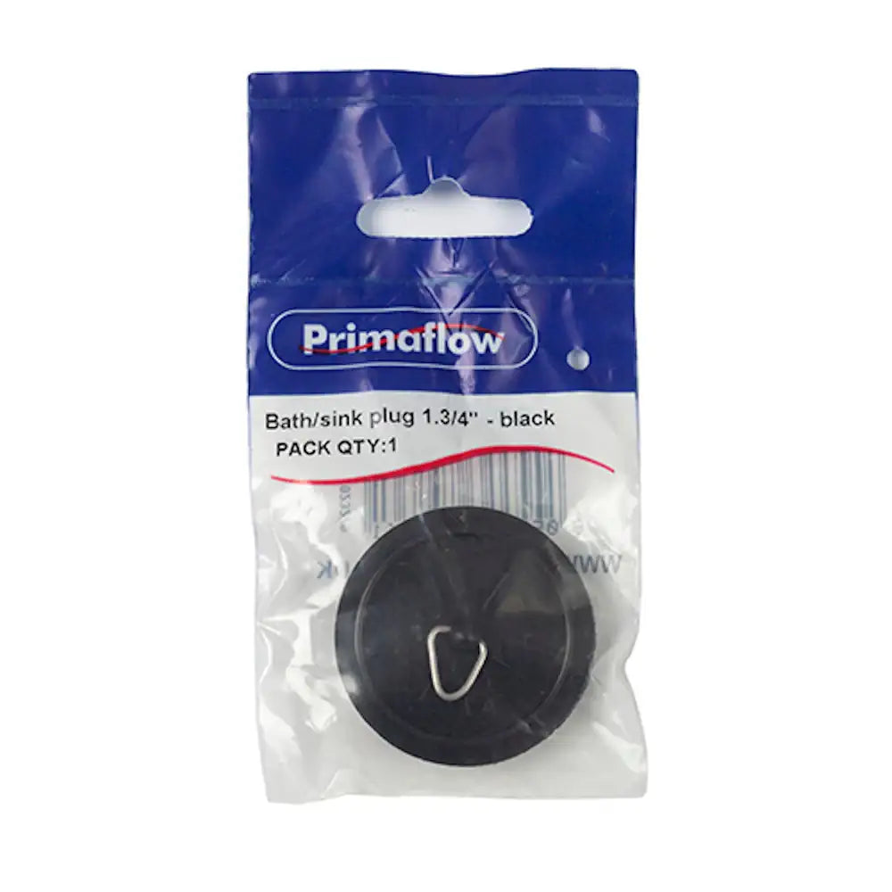Primaflow Bath/Sink Plug 1.3/4 Inch Black 9BSP134