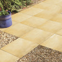Bradstone Charcon 450 x 450 x 32 Peak Smooth Buff Yellow Paving Slab