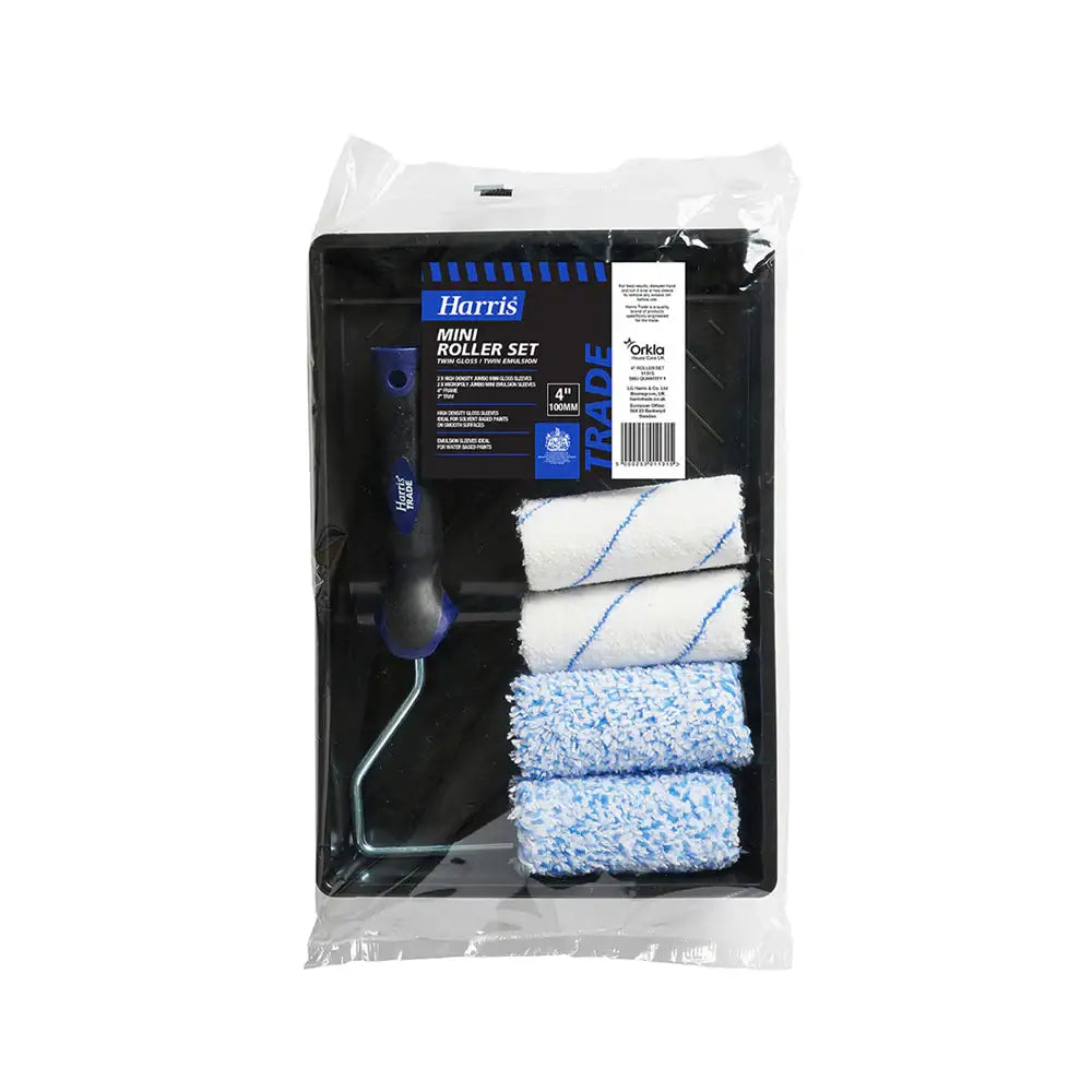 Harris Trade 7Pc Mini Roller Kit 4 Inch (3281170-40)