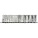 Draper 1/2 Inch 15 Piece Metric Deep Socket Rail