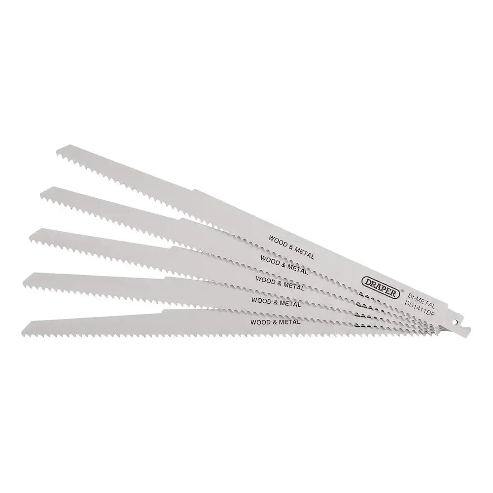 Draper Recipricating Saw Blade 5 Piece - S1411DF