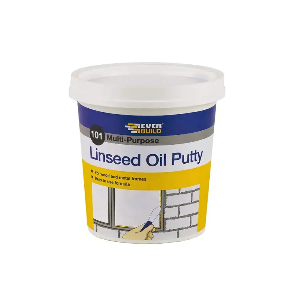 Everbuild 101 Multi Purpose Linseed Oil Putty Natural 2Kg