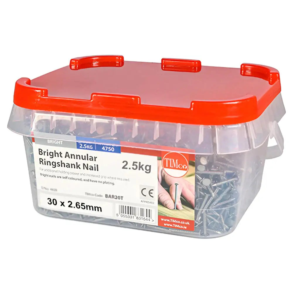 Annular Ringshank Nail 2.5Kg 30mm
