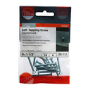 Self Tapping Pan Head Screws PZ ZYP 8x11/2 Inch Pack 14