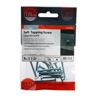 Self Tapping Pan Head Screws PZ ZYP 8x11/2 Inch Pack 14