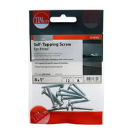 Self Tapping Pan Head Screws PZ ZYP 8x1 Inch Pack 12